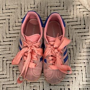 Adidas Pink and Blue Lace-Up Shoes